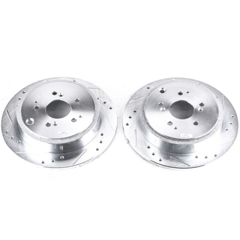 PowerStop fits Acura 01-06 MDX Rear Evolution Drilled & Slotted Rotors - Pair