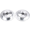 PowerStop fits Acura 01-06 MDX Rear Evolution Drilled & Slotted Rotors - Pair