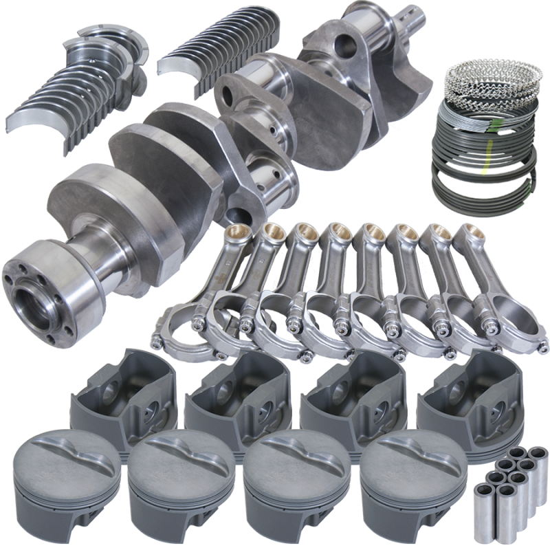 Eagle 13556L040 fits Chevy LT1350 1Pc 3.750in Crank 5.700in I-Beam Rods -5cc 4.040in Pistons Rotating Assembly
