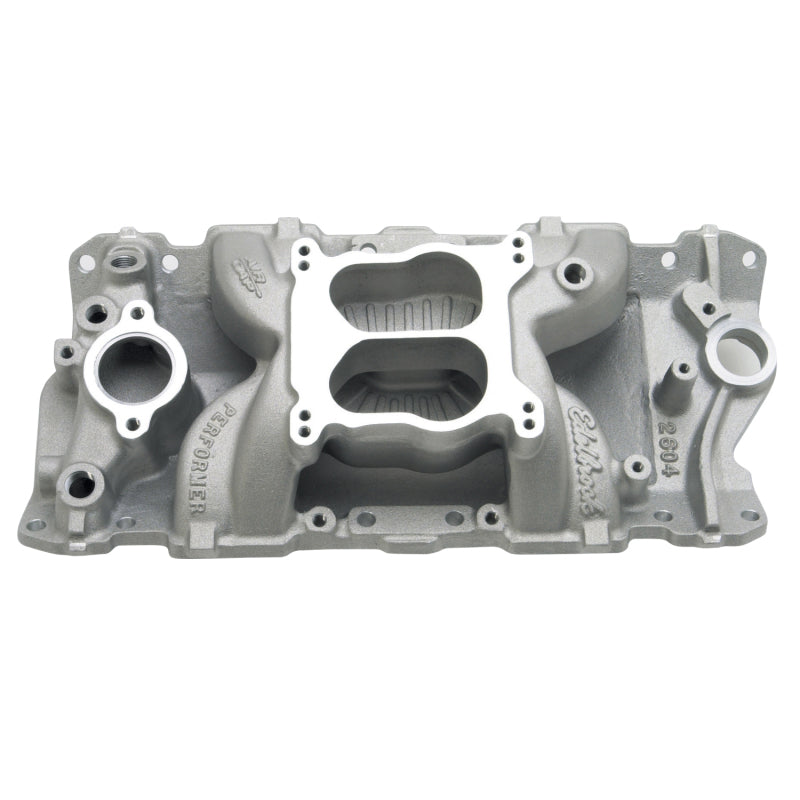 Edelbrock 2604 Intake Manifold Performer Air-Gap S/B fits Chevy 87-95 STD Flange/Sprdbore