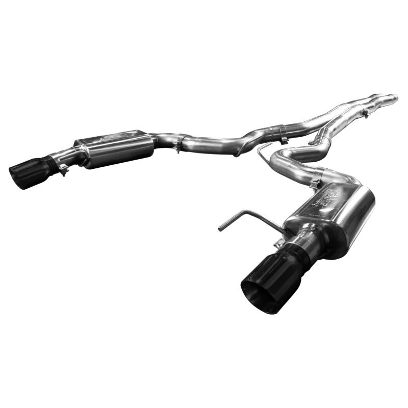 Kooks 11514111 15+ Mustang 5.0L 4V Convertible 3in Cat-Back w/ X-Pipe 4in Slash Cut Black Tips Exhaust