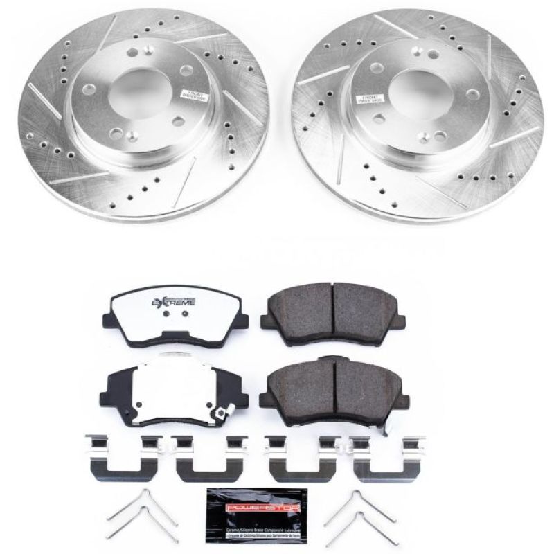 PowerStop K7893-36 17-19 fits Hyundai Ioniq Front Z36 Truck & Tow Brake Kit