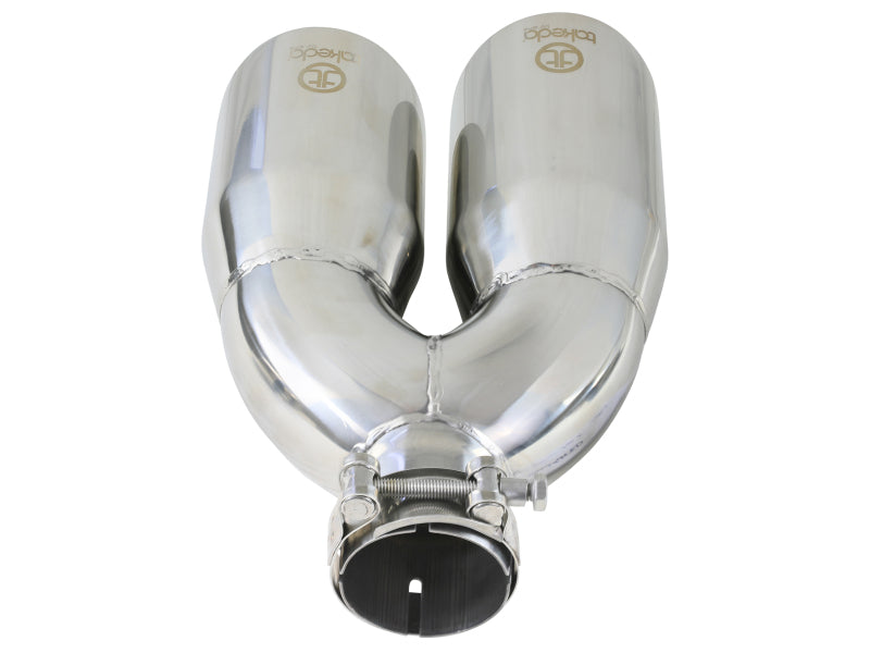 AFE 49T25484-P121 2.5in 304 Stainless Steel Clamp-on Tip Passenger Side 2.5in