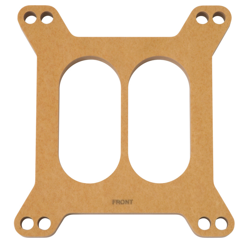Edelbrock 8722 Spacer Carburetor 1/2In Wood Fiber Laminate Divided