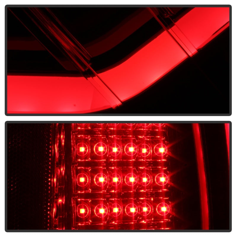 xTune 9042201 09-14 fits Ford F-150 Light Bar LED Tail Lights - Red Clear (ALT-