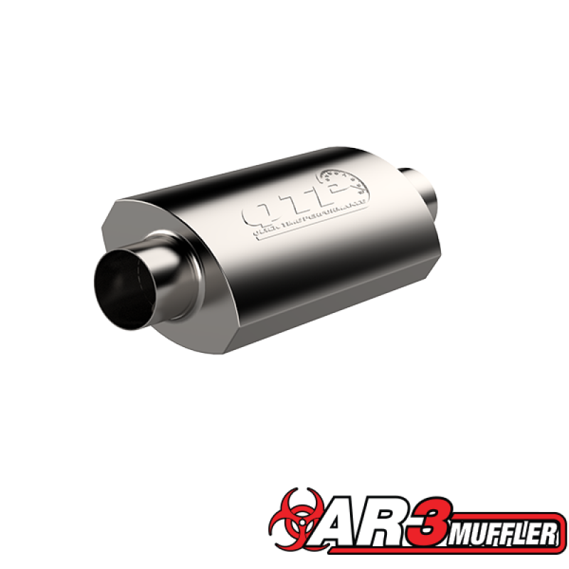 QTP 12350 3.5in Weld-On 304SS AR3 Muffler