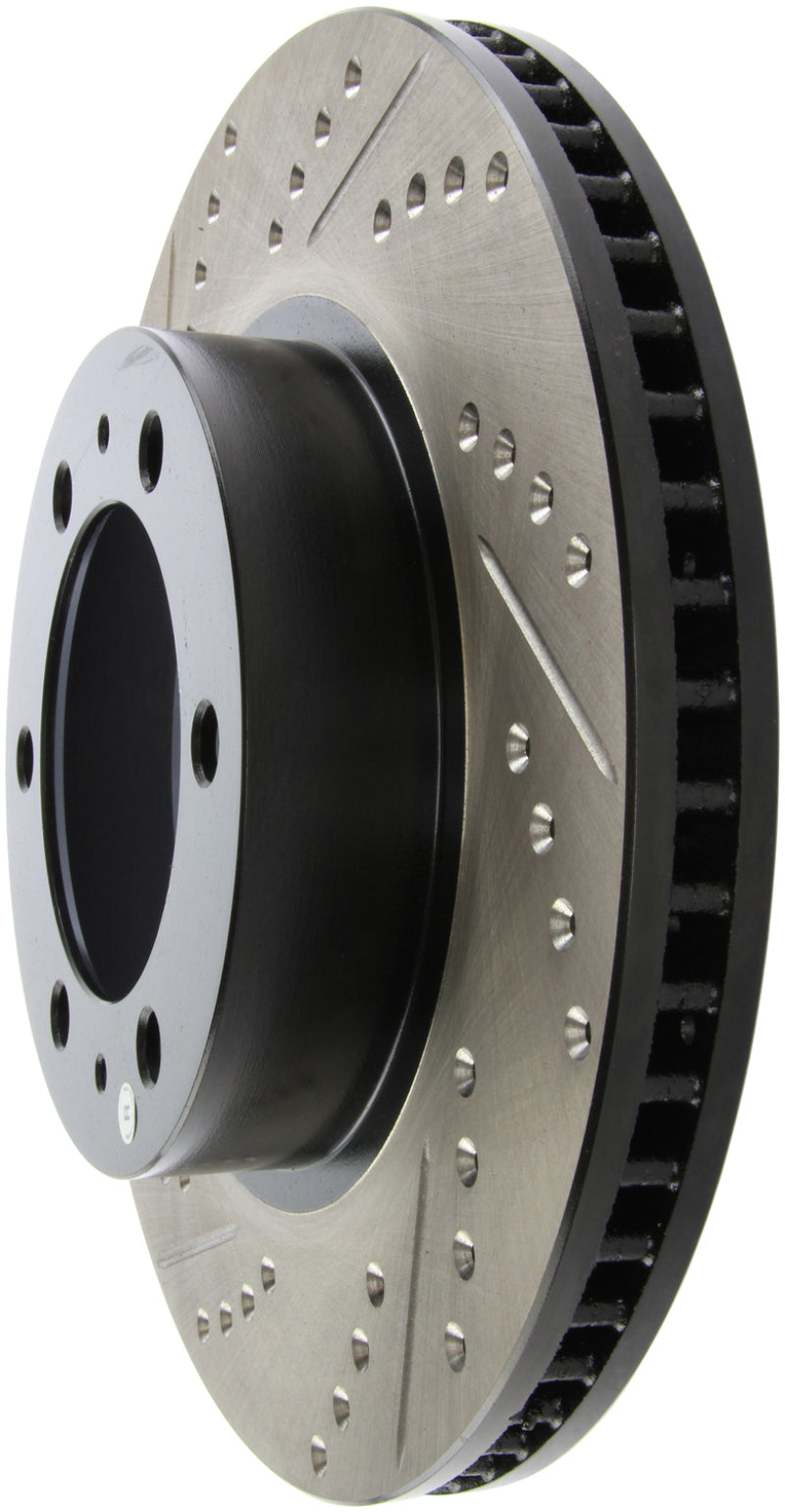 Stoptech 127.44129R 07-08 fits Toyota FJ Cruiser / 05-08 Tacoma (6 lug) / 03-08 4 Runner (319mm disc) SportStop Slo