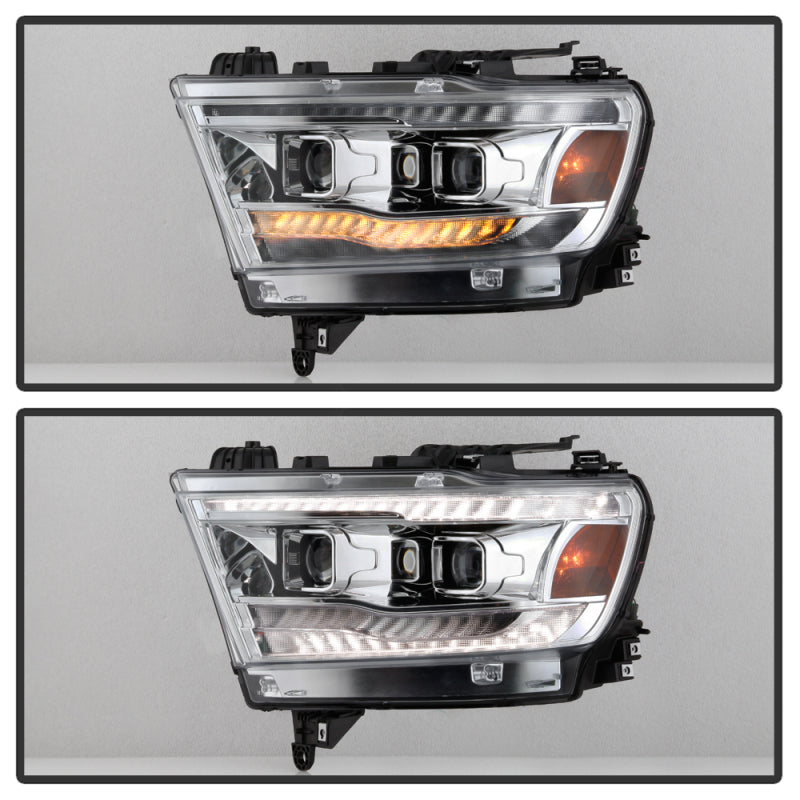Spyder 5087409 fits Dodge 19-20 Ram Halogen Model Projector Headlights Chrome P