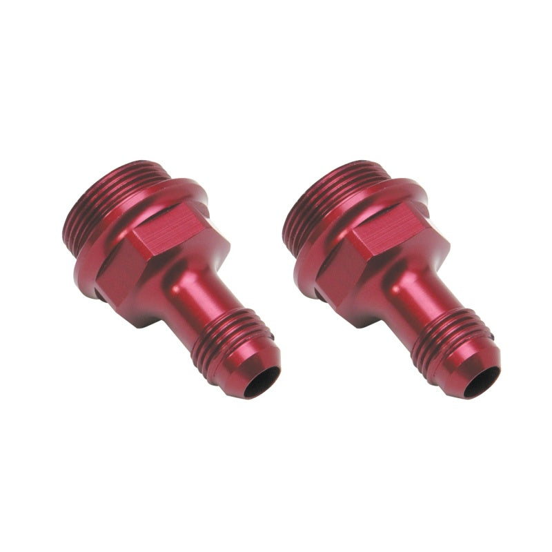 Russell 640360 Performance 7/8in -20 x -6 AN Male Flare Extended (2 pcs.) (Red/Blue)