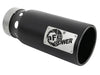 AFE 49T40501-B122 4S 4in SS Intercooled Exhaust Tip - Black 4in In x 5in Out x