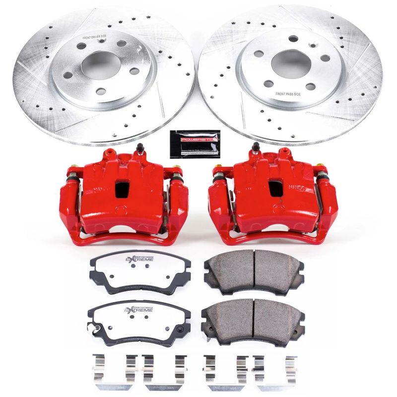 Power Stop KC3031-26 10-11 fits Saab 9-5 Front Z26 Street Kit w/Cals