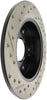 Stoptech 127.40040L 06-09 fits Honda Civic Ex/Si Slotted & Drilled Left Rear Rotor