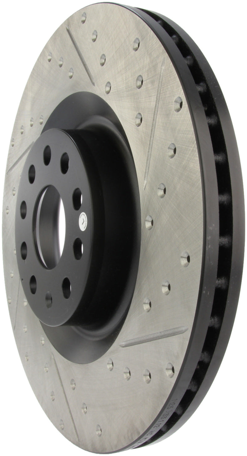 Stoptech 127.33112L 09 fits VW Passat CC / 06-09 Passat Slotted & Drilled Left Front Rotor