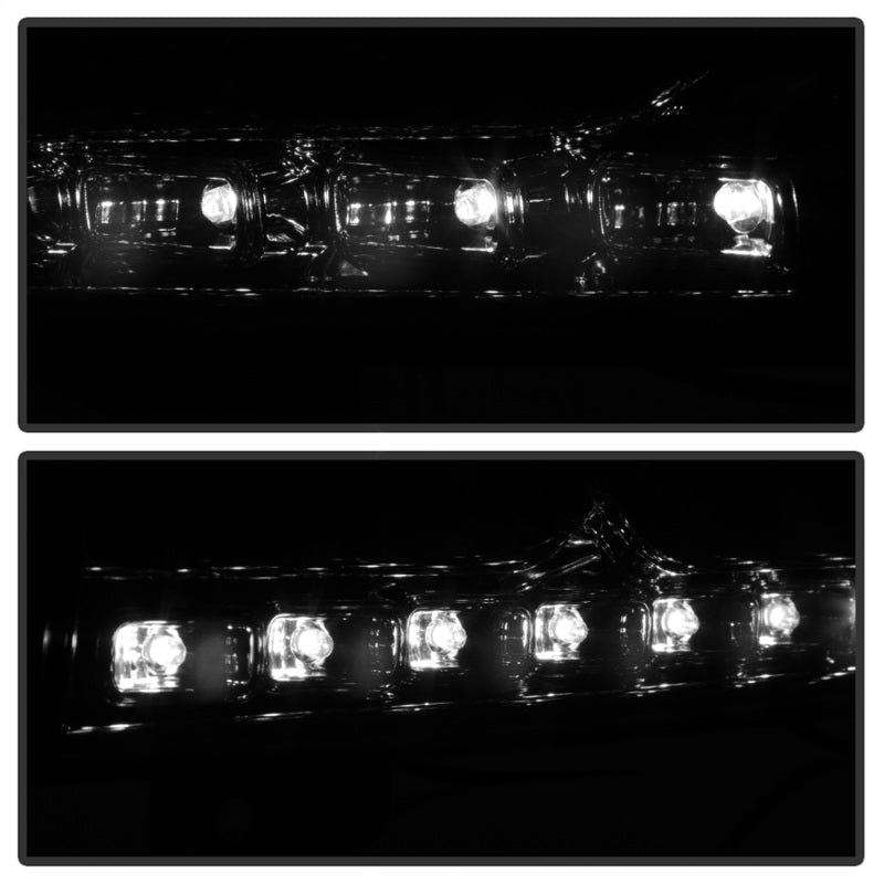 5017642 Xtune fits Dodge 06-10 Charger 1Pc LED Crystal Headlights Smoke HD-ON-