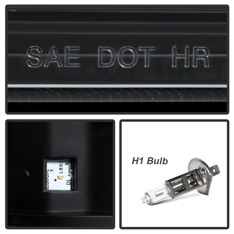 Spyder 5087911 fits Ford 05-07 F250/350/450 Super Duty Projector LED Black PRO-