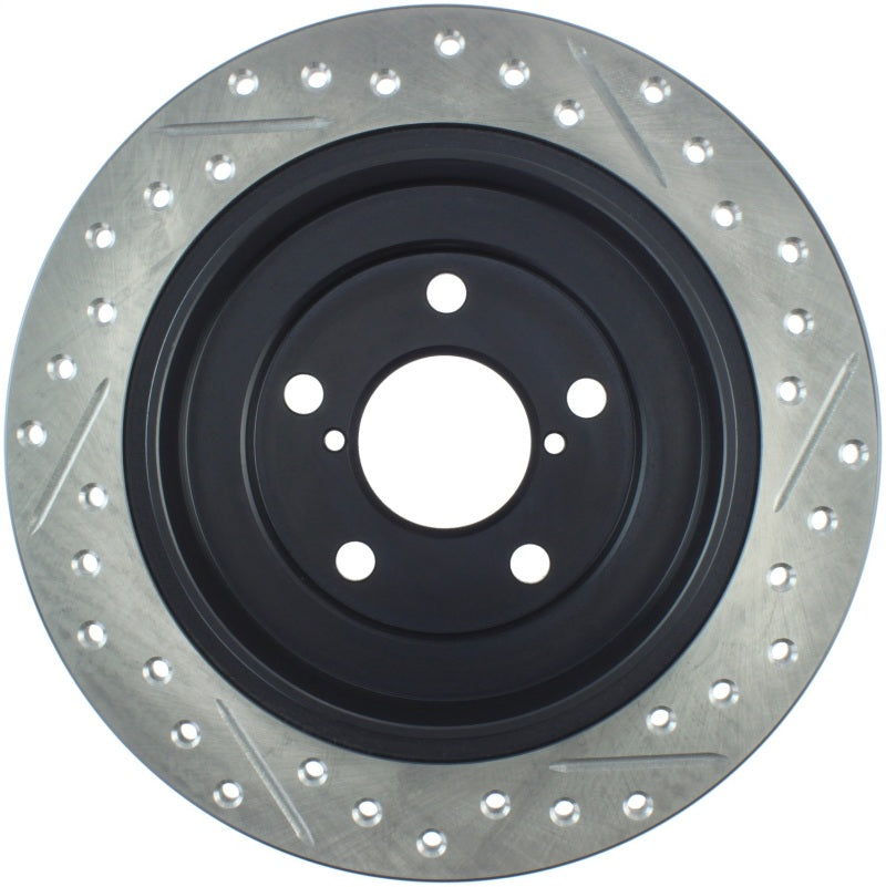 Stoptech 127.47011R 05-06 Saab 9-2X AWD / 02-05 Impreza WRX / 02 WRX STi Slotted & Drilled Right Rear Rotor