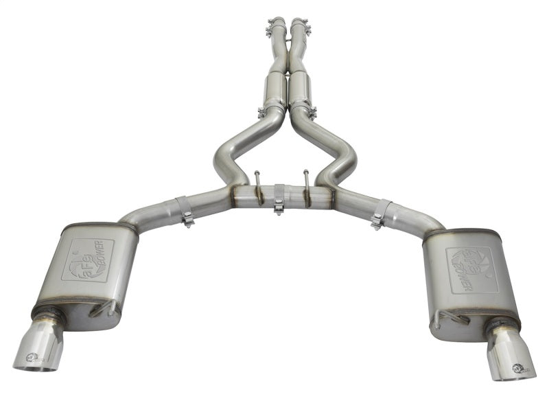 AFE 49-33087-P rce XP 3in Sport Tone Cat-Back Exhausts w/ Polished Tips 15-17 f
