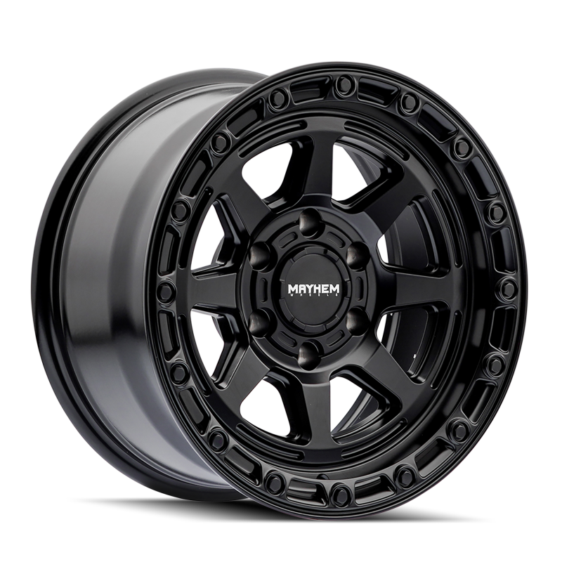 Mayhem 8306-7836MB 8306 Ridgeline 17x8.5 / 6x135 BP / -6mm Offset / 87.1mm Hub Satin Black Wheel