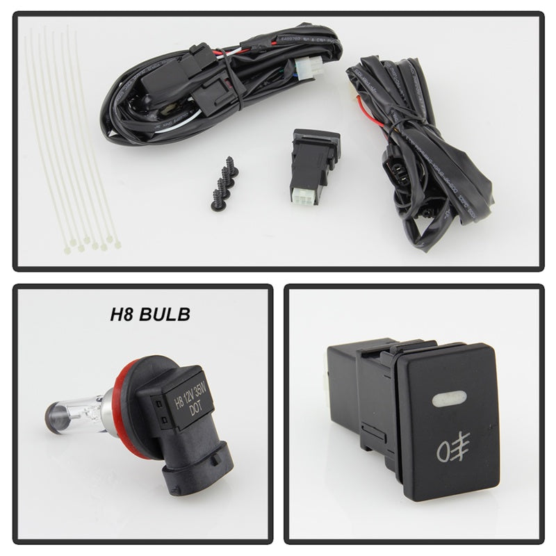 Spyder 5086341 fits Toyota 11-17 Sienna SE Models Only OEM Fog Lights w/OEM Fit