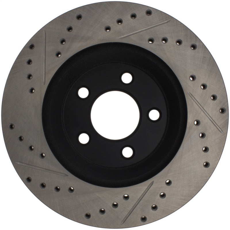 Stoptech 127.61086R 05-10 Ford Mustang GT Front Right Slotted & Drilled Rotor
