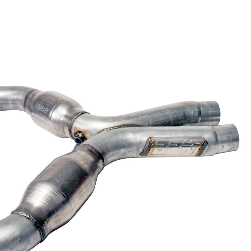 BBK 1637 Mustang 4.6 Short Mid X Pipe With Catalytic Converters 2-3/4 For Long