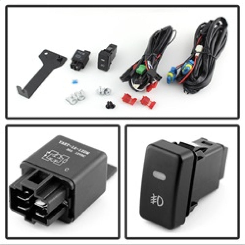 Spyder 5077448 fits Honda 08-10 Odyssey OEM Fog Lights W/Switch- Smoked FL-CL-H