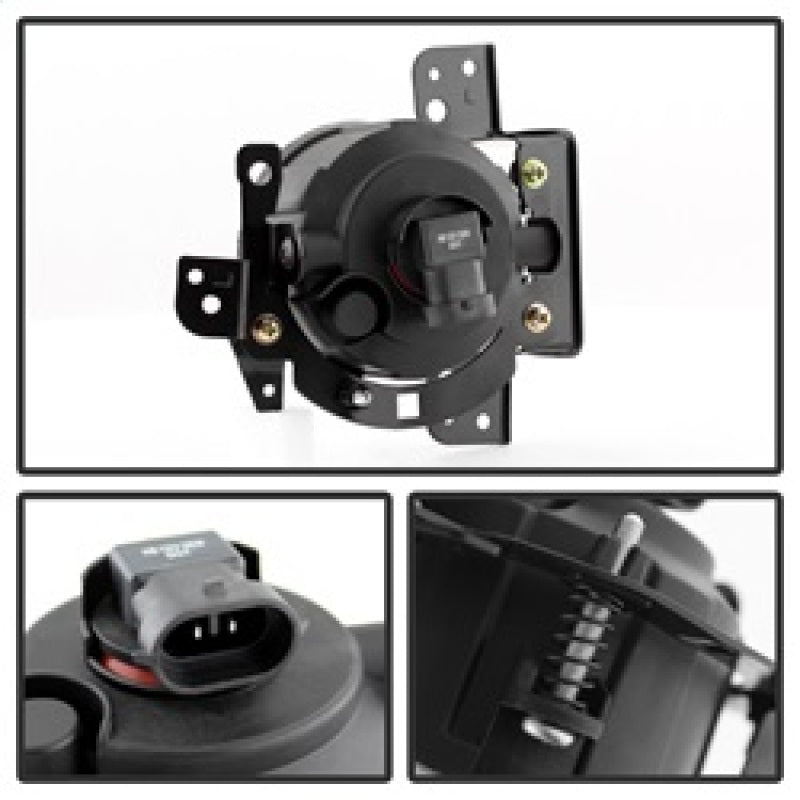 Spyder 5077769 fits Mitsubishi Mirage 2014+ OEM Fog Lights w/Switch Clear FL-MM