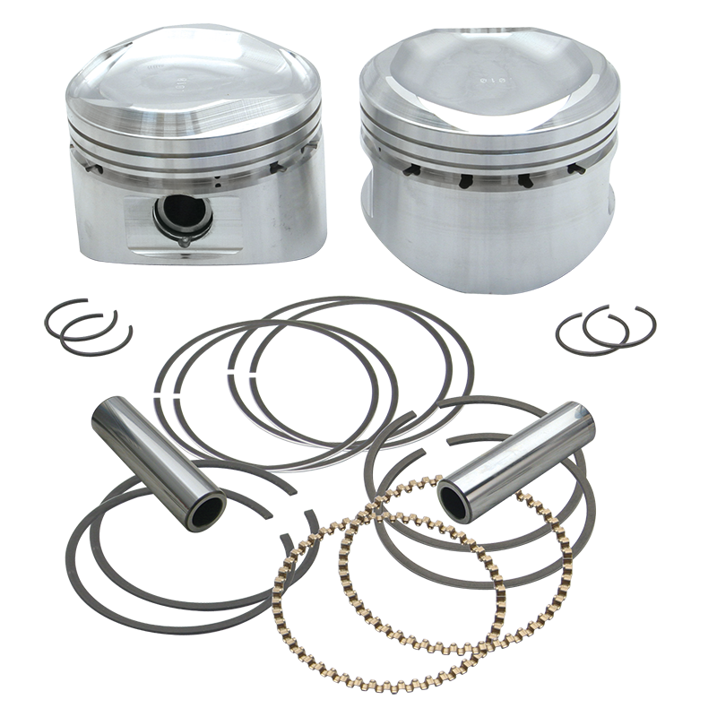 S&S Cycle 92-2047 84-99 BT 89in Low Compression Stroker Pistons - .010in
