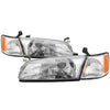 xTune 9042843 97-99 fits Toyota Camry 4pc OEM Style Headlights w/Corner Lights