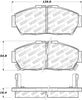 Stoptech 308.0617 Street Touring 93-95 fits Honda Civic Coupe Front Brake Pads
