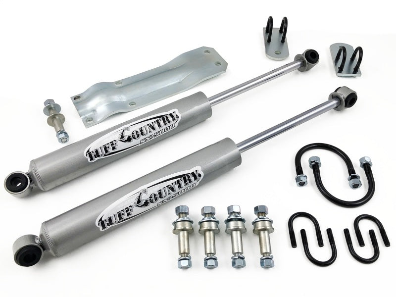 Tuff Country 66170 69-87 fits Chevy Truck 1/2 & 3/4 Ton 4wd K10/K20 Dual Steering Stabilizer (In-Line Style)