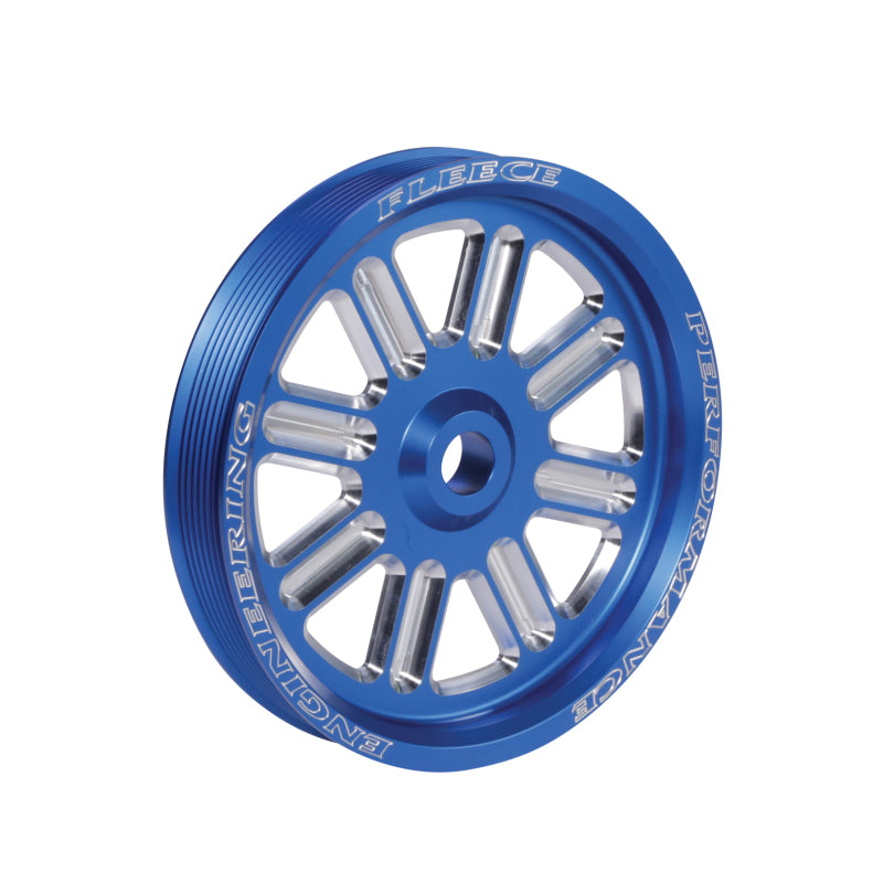 Fleece Performance FPE-34211-BLU-SPK fits Dodge Cummins Dual Pump Spoke Pulley