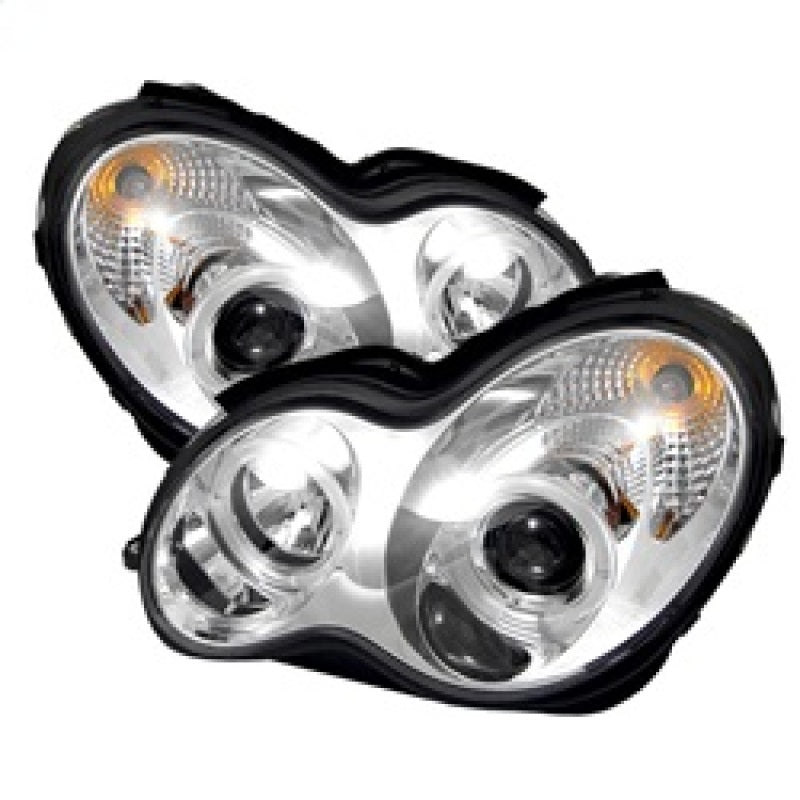 Spyder 5011268 fits Mercedes Benz C-Class 4 DrProjector Headlights Halogen-LED