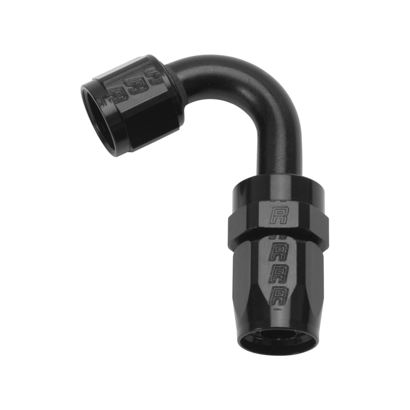 Russell 613405 Performance -6 AN Black 120 Degree Full Flow Swivel Hose End