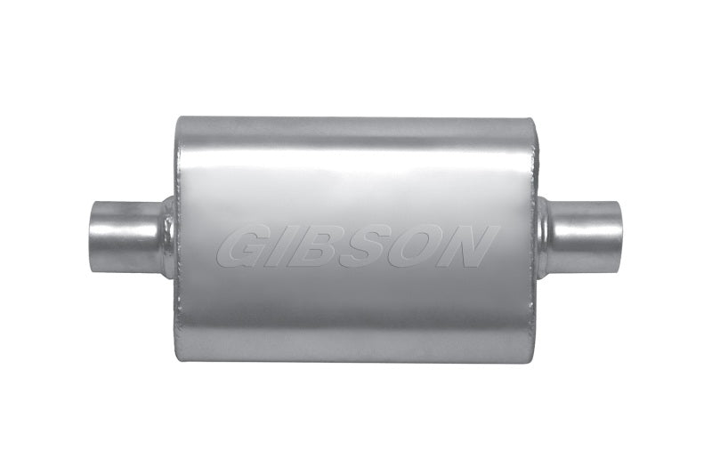 Gibson BM0106 MWA Superflow Center/Center Oval Muffler - 4x9x14in/2.25in Inlet/