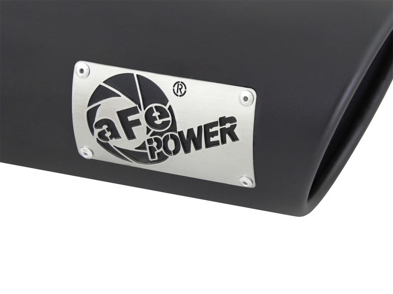 AFE 49T40501-B15 Diesel Exhaust Tip Bolt On Black 4in Inlex x 5in Outlet x 15in