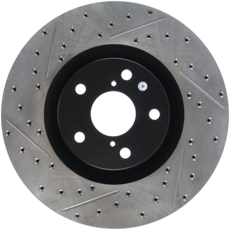 Stoptech 127.44185R 14 Lexus IS Slotted & Drilled Front Right Rotor