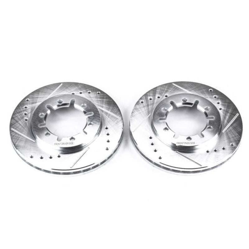 PowerStop fits Nissan 98-04 Frontier Front Evolution Drilled & Slotted Rotors -