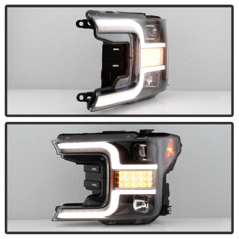 Spyder 5086648 fits Ford 18-19 F-150 Proj Headlights - Halogen Model - LED Seq