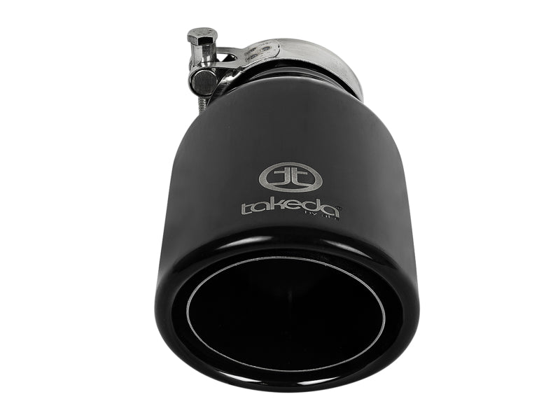 AFE 49T25404-B08 304 Stainless Steel Clamp-On Exhaust Tip 2.5in.Inlet / 4in Ou