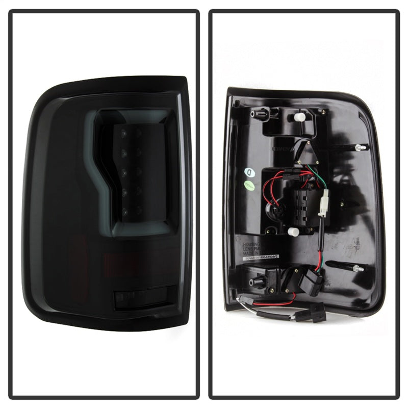 Spyder 5084187 fits Ford 04-08 F150 Styleside Tail Light V2 - LED - Black Smoke