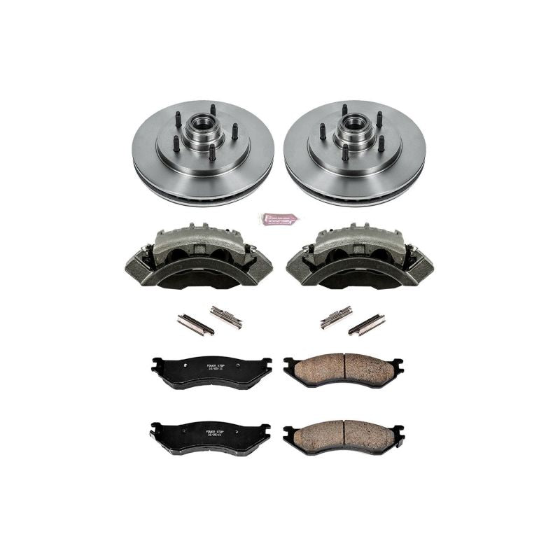 Power Stop KCOE1878 98-00 Lincoln Navigator Front Autospecialty Kit w/Cals