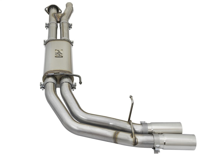 AFE 49-43091-P Rebel Series 3in 409 SS Cat Back Exhaust w/ Polished Tips 17 fit