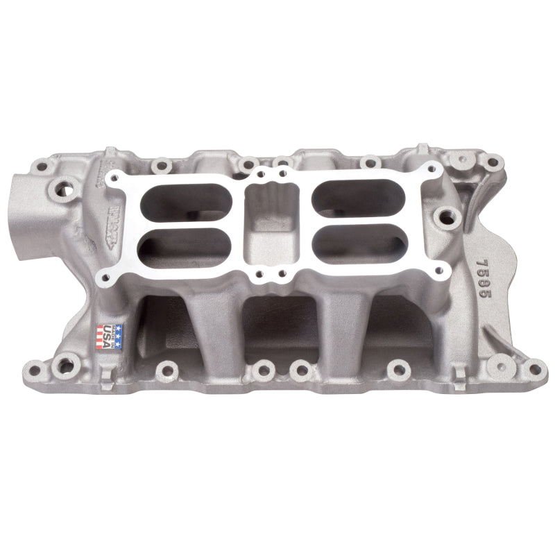 Edelbrock 7585 fits Ford 351 W Dual Quad Air Gap Manifold