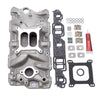 Edelbrock 2040 Manifold w/ Installation Kit Performer Eps fits SBC 1957-1986 Natural Finish