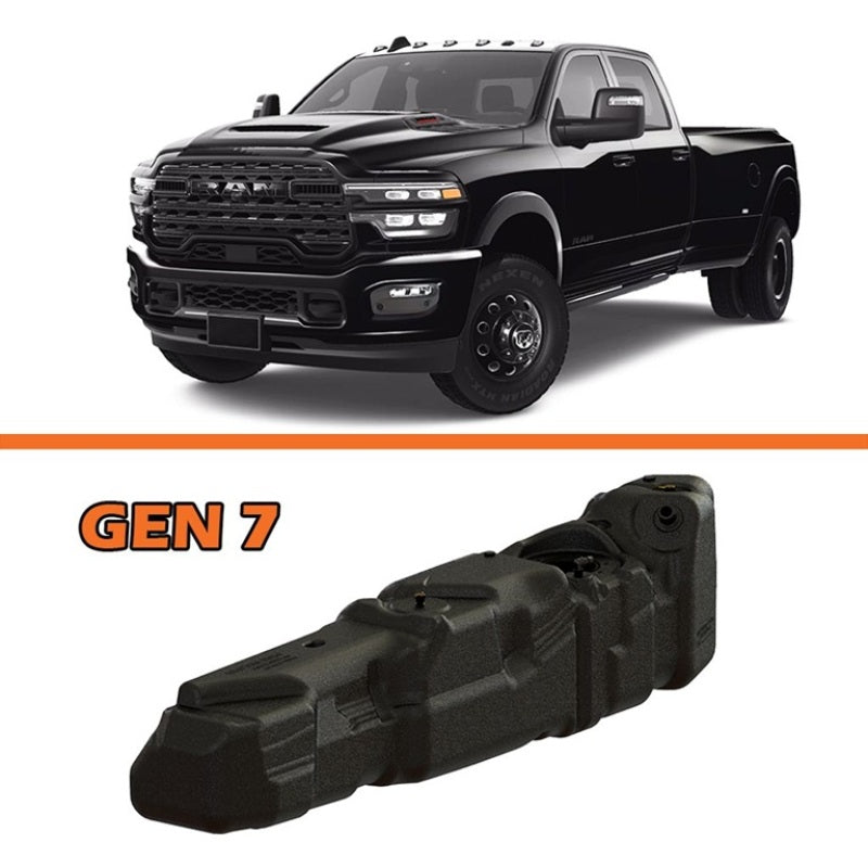 fits Titan Fuel Tanks 7030325 25-26 RAM 2500/3500 Cummins Crew Cab Long Bed 55 Gallon XXL Mid-Ship Fuel Tank