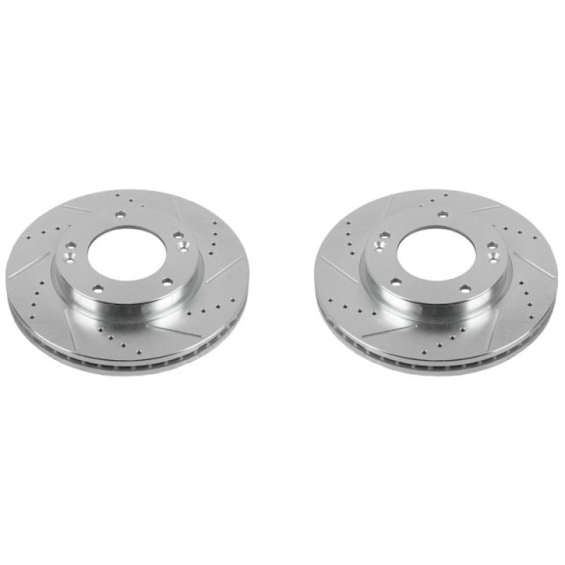 PowerStop fits Kia 07-09 Sorento Front Evolution Drilled & Slotted Rotors - Pair