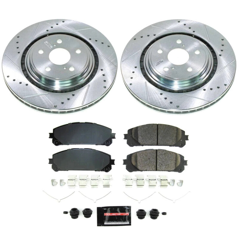 Power Stop K8753 20-22 fits Toyota Highlander Front Z23 Evolution Brake Kit