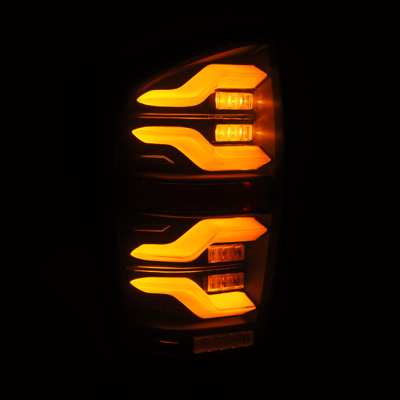 AlphaRex 680090 fits Toyota 16-21 TacomaLUXX LED Taillights Blk w/Activ Light/S