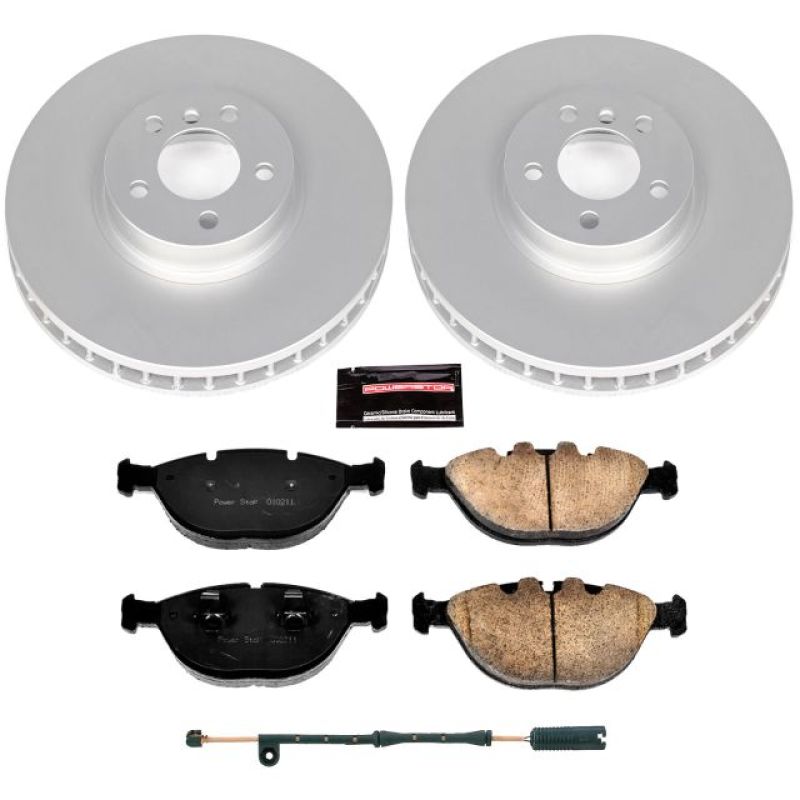 Power Stop CRK956 05-06 fits BMW X5 Front Z23 Coated Brake Kit